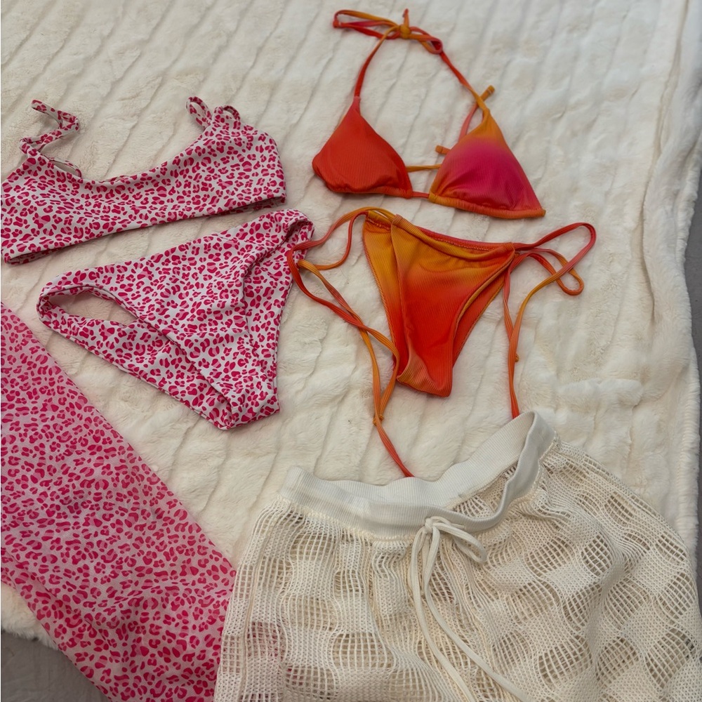 Two swim sets plus cover up shorts!